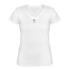 Playera Dama: Algodón Peinado Cuello V Miniatura